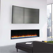 SimpliFire Scion 55 - Inch Linear Recessed Smart Electric Fireplace - Outside Town