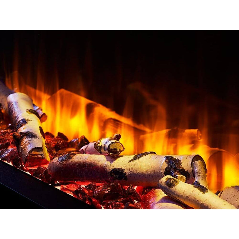 SimpliFire ShadowGlo High Definition Natural Birch Log Set - Outside Town