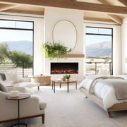 SimpliFire Triton 50 - Inch Multi - View Smart Electric Fireplace - Outside Town