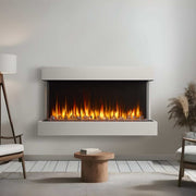 SimpliFire Triton 50 - Inch Multi - View Smart Electric Fireplace - Outside Town