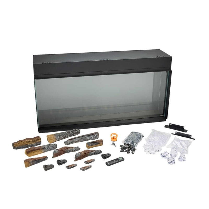 SimpliFire Triton 50 - Inch Multi - View Smart Electric Fireplace - Outside Town