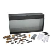 SimpliFire Triton 78 - Inch Multi - View Smart Electric Fireplace - Outside Town